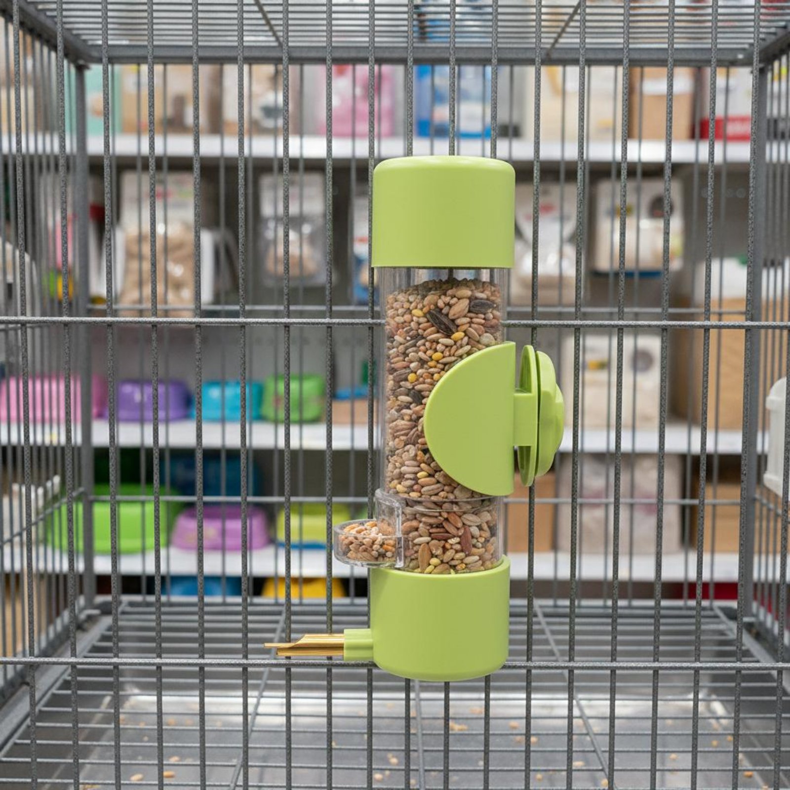 Pet Supplies Usa - Seed Separating Feeder Splash-Resistant No Mess