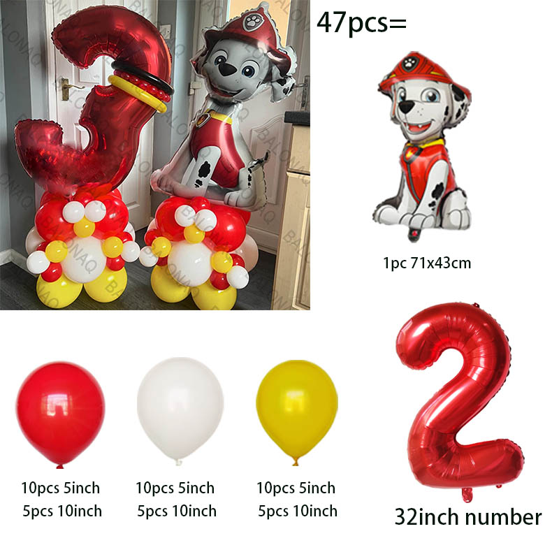 47pcs Paw Patrol Balloon Capta - Pet Supplies Direct 评论和价格