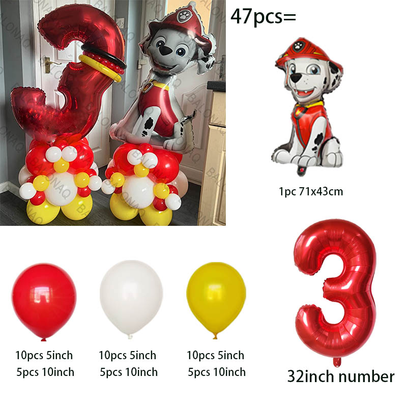47pcs Paw Patrol Balloon Capta - Pet Supplies Direct 评论和价格