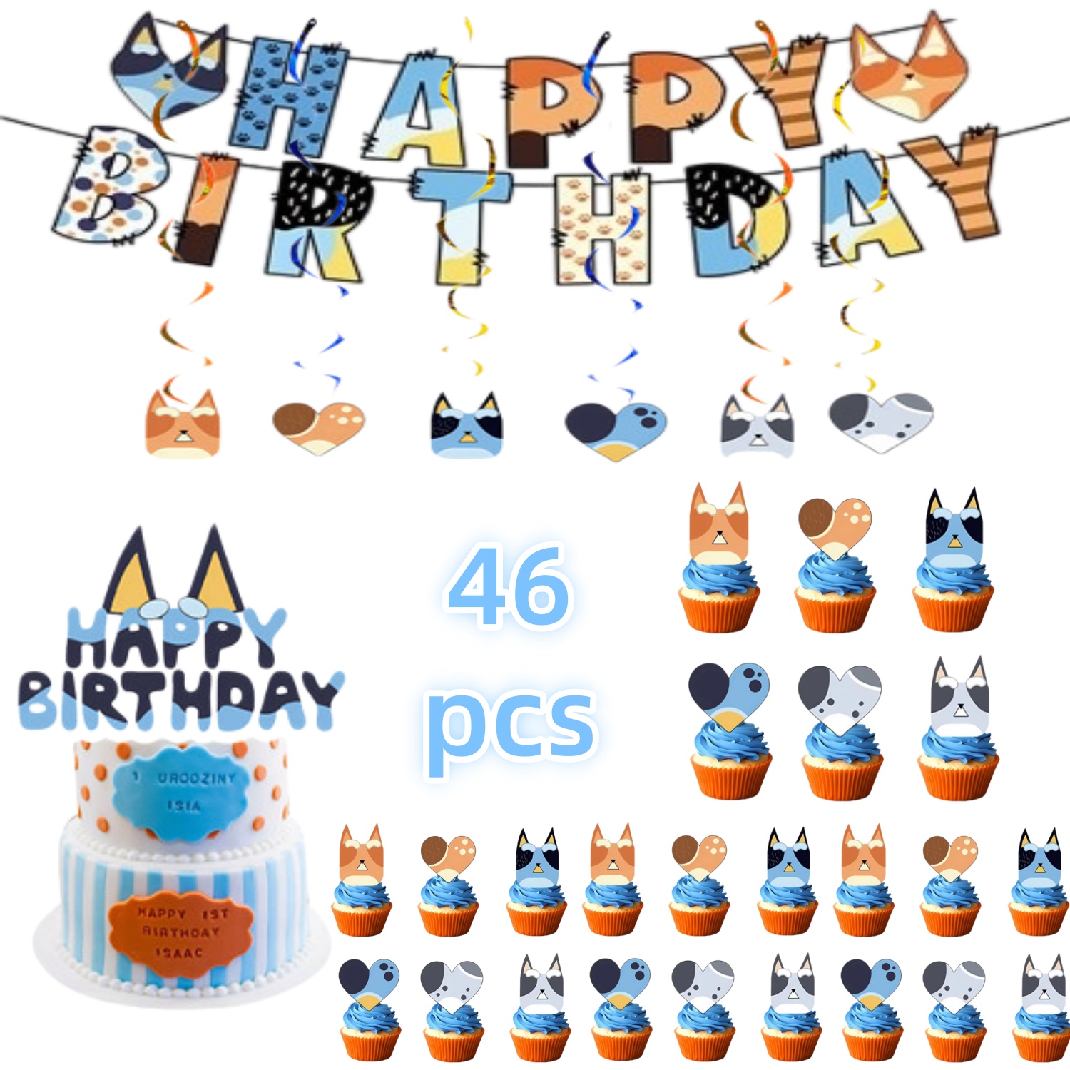 Cartoon Blue Dog Birthday Part - Pet Supplies Direct 评论和价格
