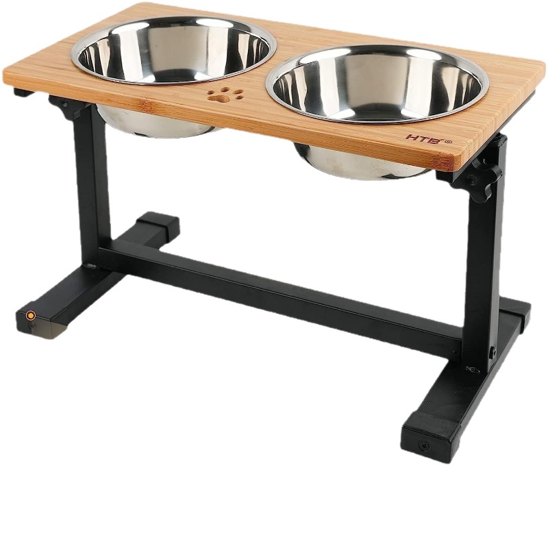 Wooden Raised Dog Bowl Adjusta - Pet Supplies Pet Shop 评论和价格