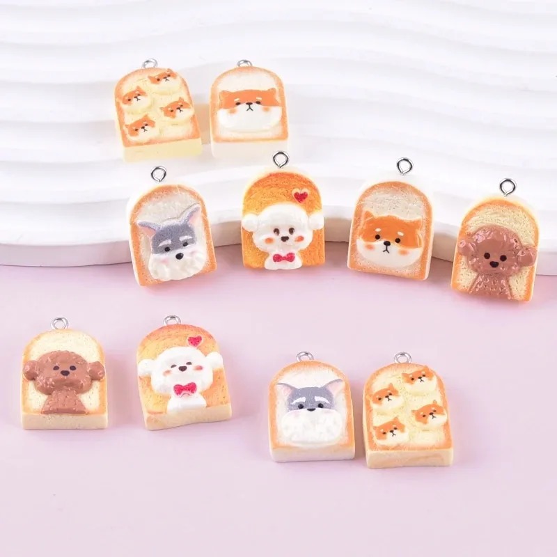 10Pcs Cute Toast Dog Resin Pen - Pet Supplies Direct 评论和价格