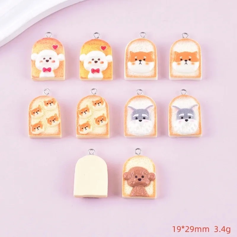 10Pcs Cute Toast Dog Resin Pen - Pet Supplies Direct 评论和价格