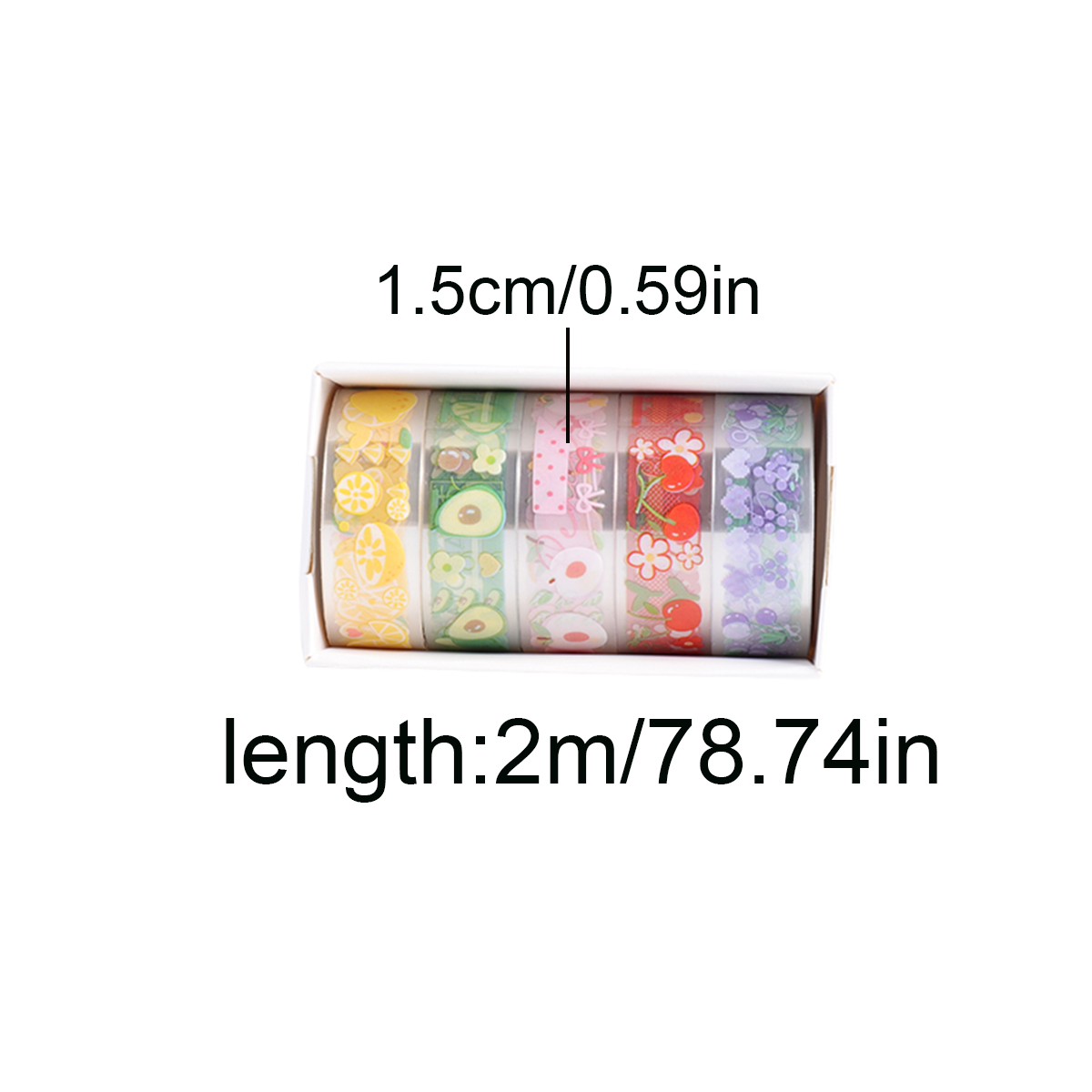 5 Rolls Clear PET Washi Tape S - Pet Supplies Usa 评论和价格