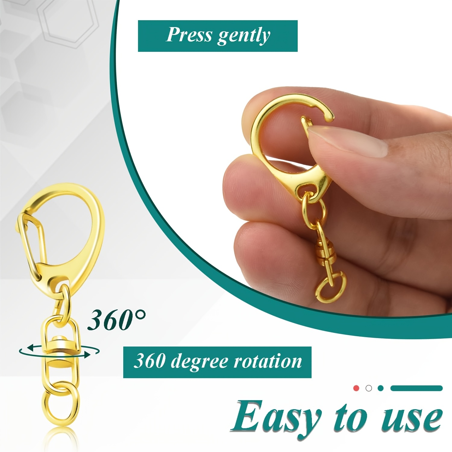60pcs Golden Great Keychain Lo - Pet Supplies Usa 评论和价格